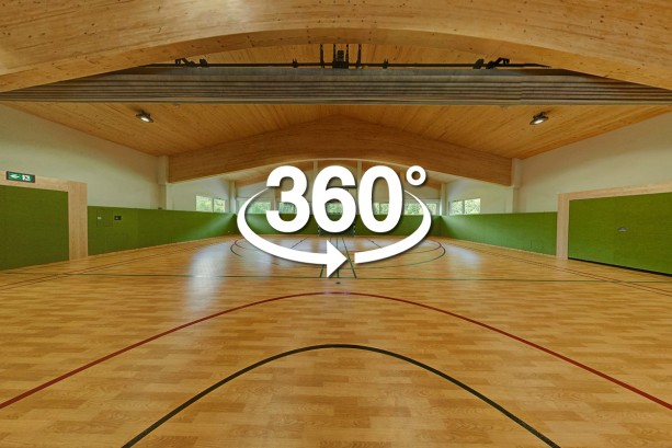 Virtuelle Tour durch die Sporthalle im Jugendsporthotel Lindenhof in Eben im Pongau