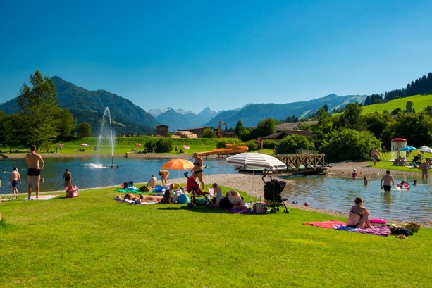Der Badesee Eben ist nur wenige Minuten vom Lindenhof entfernt © TVB Eben im Pongau