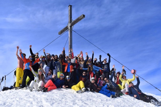 Schüler auf der Wintersportwoche im Lindenhof in Ski amadé