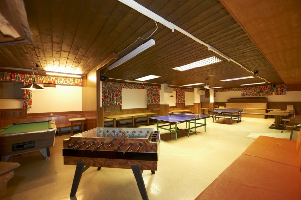 Hobby- bzw. Spielraum im Jugendsporthotel Lindenhof im Pongau, Salzburger Land